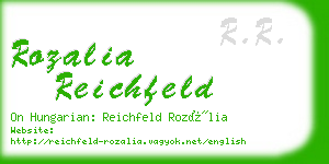 rozalia reichfeld business card